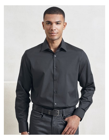 PRE-PR203-Men’s Long Sleeve ‘Recyclight’ Poplin Shirt 2